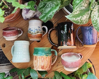Vintage pottery mug, handmade mug, ceramic mug, pottery mug, vintage, handmade, stoneware mug, vintage pottery, mug, pottery, vintage mug