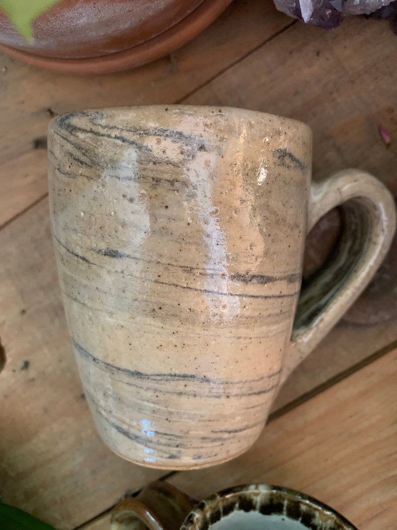 Vintage pottery mug, handmade mug, ceramic mug, pottery mug, vintage, handmade, stoneware mug, vintage pottery, mug, pottery, vintage mug image 3