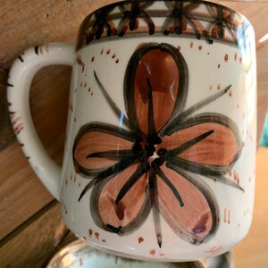 Vintage pottery mug, handmade mug, ceramic mug, pottery mug, vintage, handmade, stoneware mug, vintage pottery, mug, pottery, vintage mug image 8
