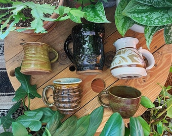 Vintage pottery mug, handmade mug, ceramic mug, pottery mug, vintage, handmade, stoneware mug, vintage pottery, mug, pottery, vintage mug