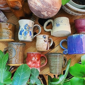 Vintage pottery mug, handmade mug, ceramic mug, pottery mug, vintage, handmade, stoneware mug, vintage pottery, mug, pottery, vintage
