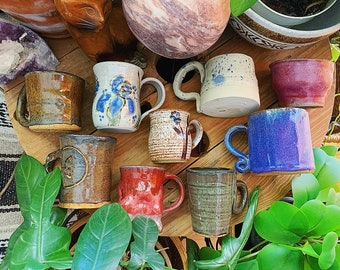 Vintage pottery mug, handmade mug, ceramic mug, pottery mug, vintage, handmade, stoneware mug, vintage pottery, mug, pottery, vintage
