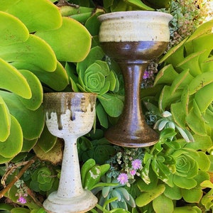 Vintage pottery goblets, pottery goblets, vintage, pottery, handmade pottery, ceramics, vintage ceramics, handmade, goblets,
