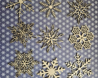 Decorate yourself Snowflake ornaments