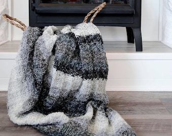 Knit Ombre Blanket Pattern, The Muir Throw (PDF PATTERN ONLY)