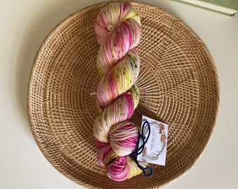 Spring Awakening | Hand dyed yarn | Indie dyed yarn | Superwash Yarn | Variegated Yarn | Speckled Yarn