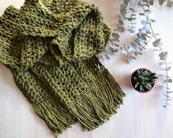 CROCHET PATTERN | The Ivy Scarf PDF File | Crochet Scarf Pattern | Easy Crochet Pattern | Beginner Crochet Pattern