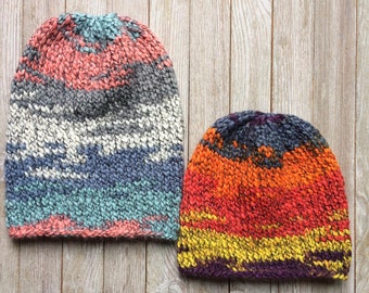 KNITTING PATTERN | The Newport Beanie PDF File | Knit Hat Pattern | Knit Beanie Pattern | Easy Knitting Pattern | Beginner Knitting