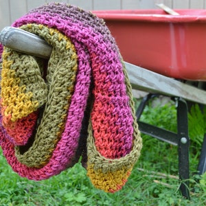 CROCHET PATTERN Sugar Shack Infinity Scarf PDF file Crochet Pattern Infinity Scarf Pattern Crochet Infinity Scarf image 4