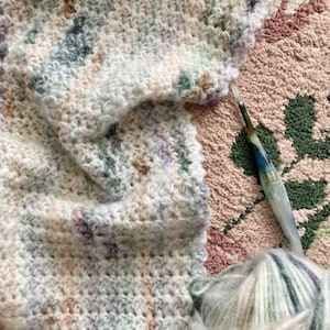 CROCHET PATTERN x Crochet Blanket Pattern, Easy Crochet Blanket, The Hyacinth Blanket