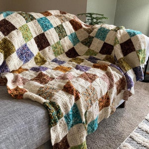 CROCHET PATTERN x Crochet Blanket Pattern, Crochet Quilt, Birds of a Feather Blanket