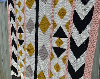 Crochet Blanket Pattern, Granny Square Quilt (PDF Pattern)