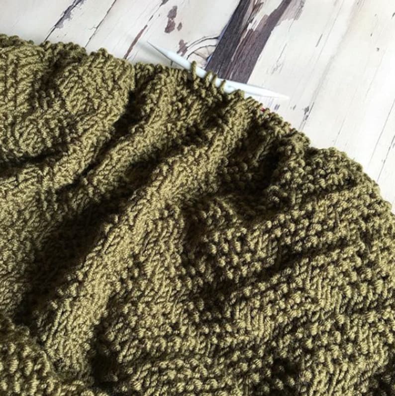 KNITTING PATTERN x Knit Blanket Pattern, Textured Knitting, Textured Knit Diamonds, Diamond of Virgo Blanket