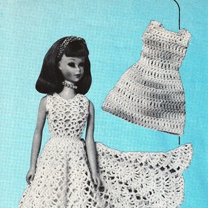 Vintage McCalls Bead It - 11.5&quot; Barbie Doll Crochet Clothes Patterns