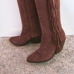 Carlos santana fringe boots discount