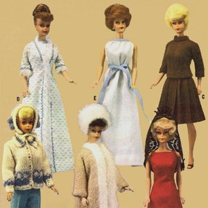 Vintage McCalls 7840 11.5&quot; Doll Wardrobe - Download