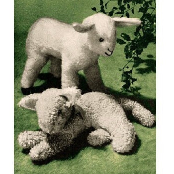 Vintage Little Lambs: Standing & Laying Down PDF Download