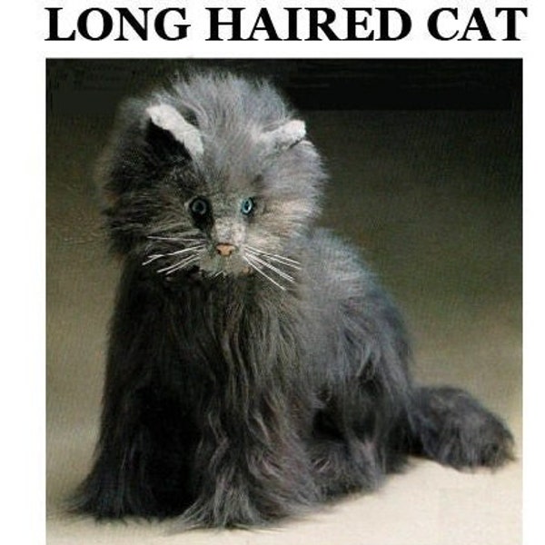 Long Haired Cat Pattern - PDF Download