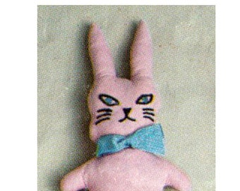 Vintage Simplicity 7744 Rabbit Toy Pattern - PDF Download