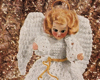 Vintage Crochet & Pattern: Christmas Angel Doll Dress