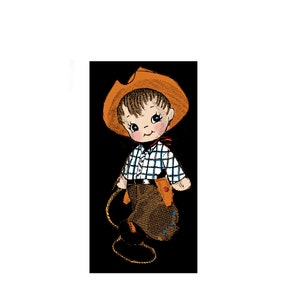 Vintage Cowboy Sock Doll Pattern - PDF Download