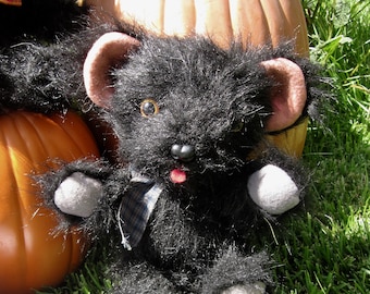 Boo Bear: Handmade Halloween Bear w/Jointed Head