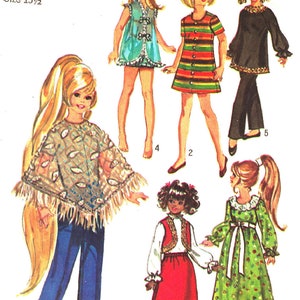 Vintage Simplicity 9138 Schnittmuster für 45 cm Samtpuppe