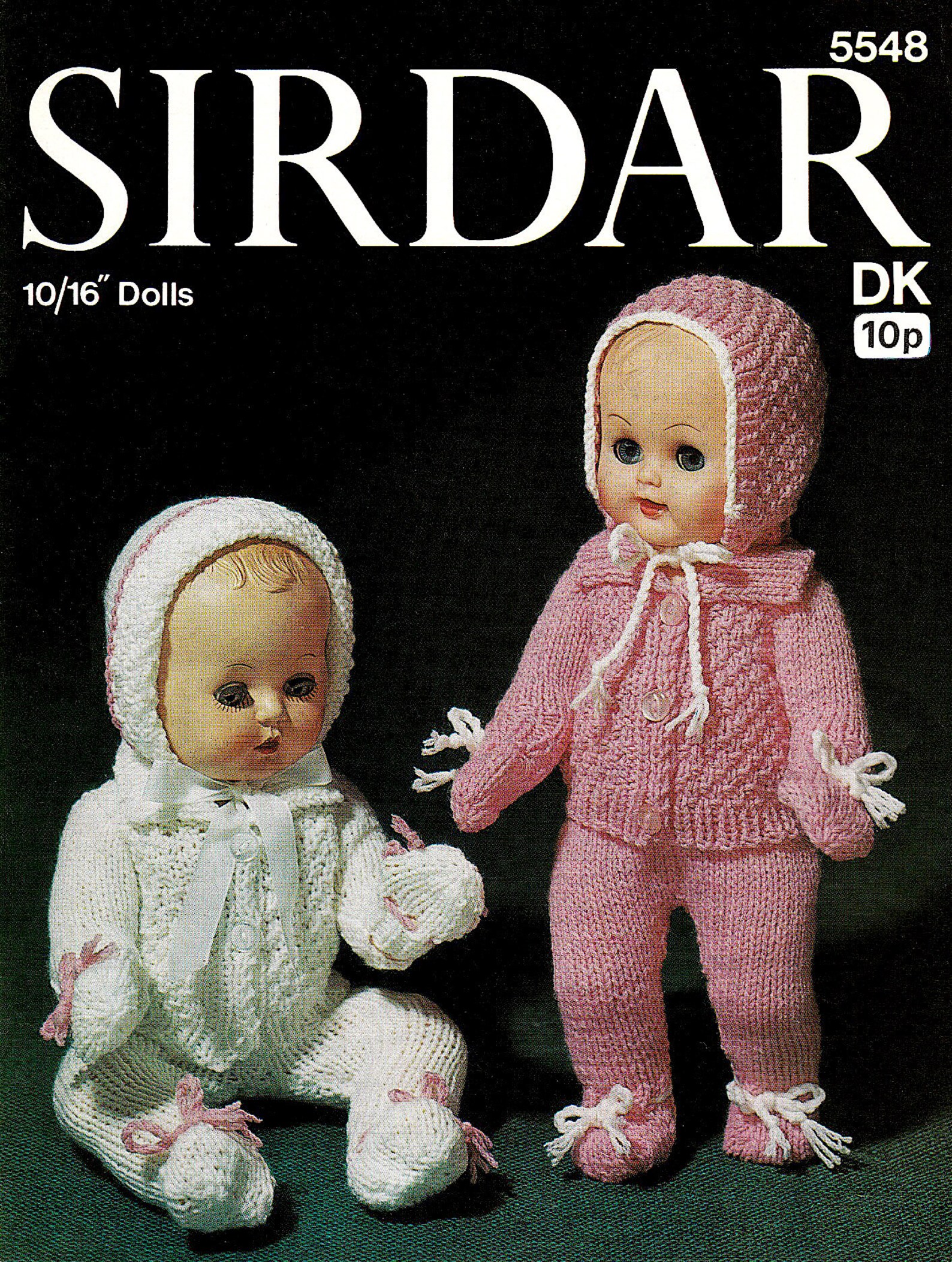 Vintage Sirdar Doll Clothes Knitting Pattern 5548 Fits 10 Etsy