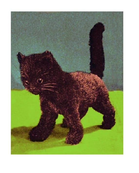 Vintage Kitten Plush Pattern - PDF Download
