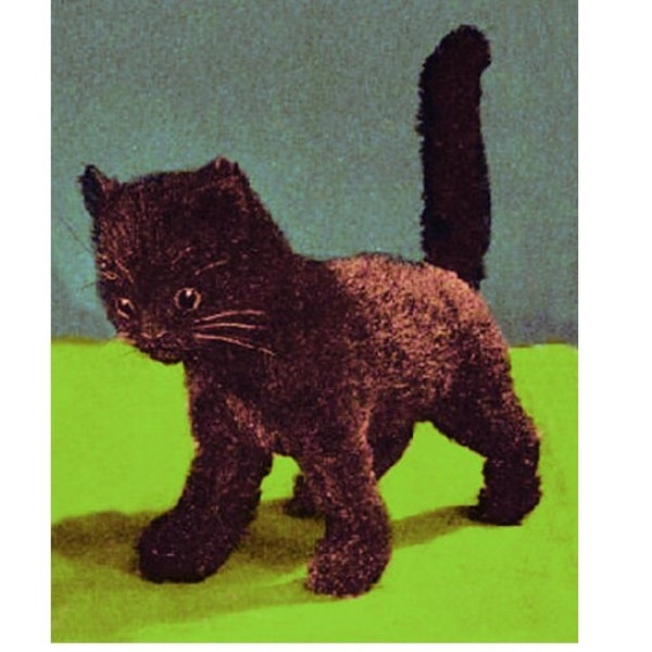 Vintage Kitten Plush Pattern - PDF Download