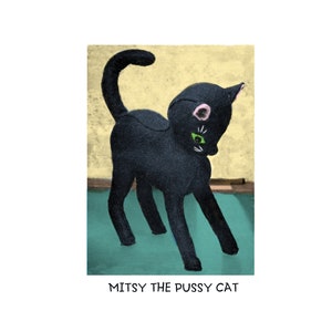 Vintage Mitsy They Pussy Cat Sewing Pattern - PDF Download