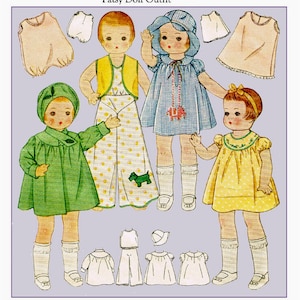 Mccall 1918 14&quot; Patsy Doll Clothes Pattern PDF