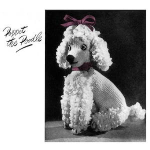 Vintage Needlework Illustrated No. 211 Crocet - Poppet the Poodle 1951