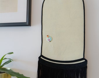 Whimsical Felt  Bell Jar Pin Badge Display Wall Hanging Unique Gift Idea