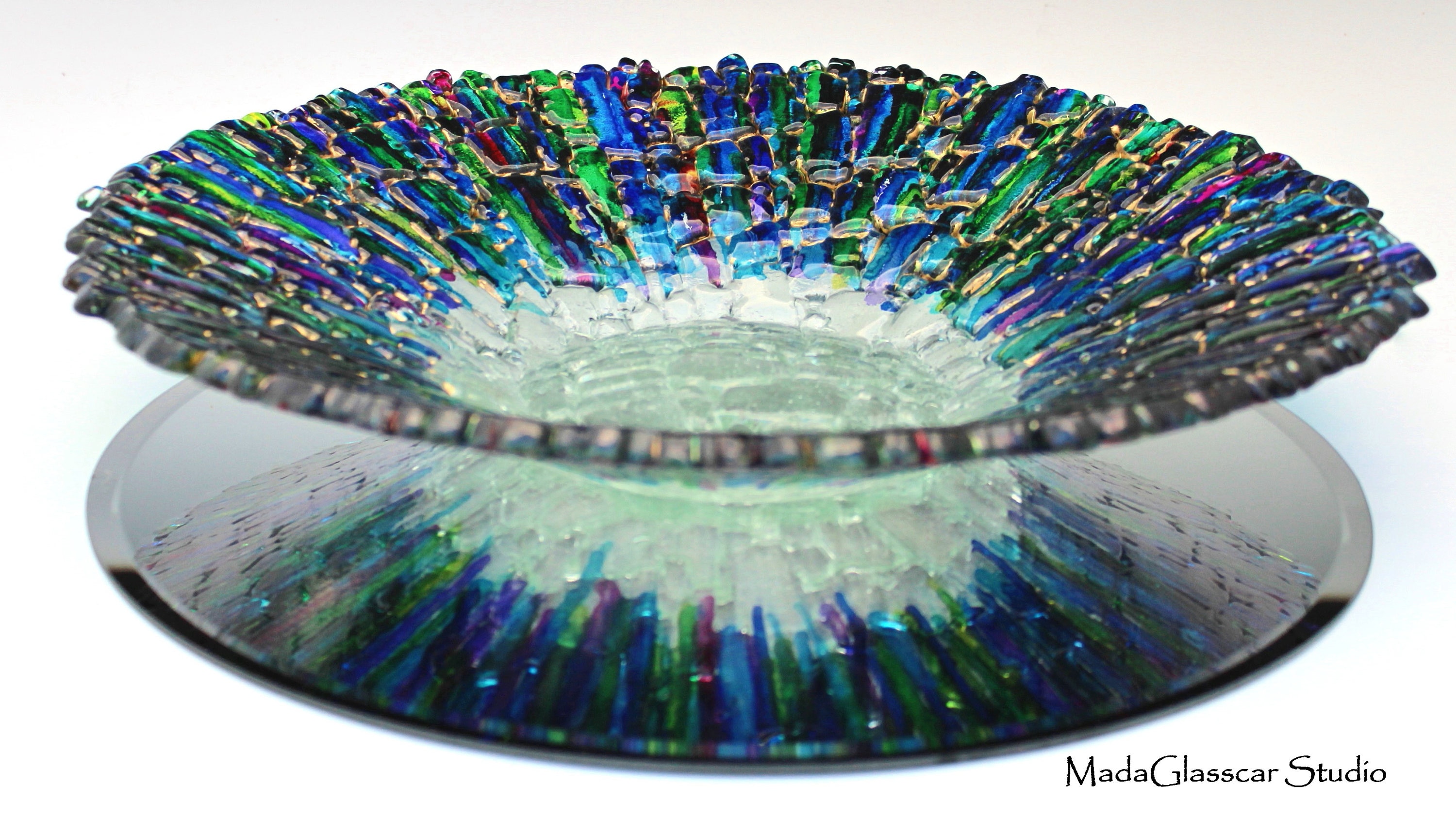 Crystal Waters Fused Glass Bowl breakthrough-summit