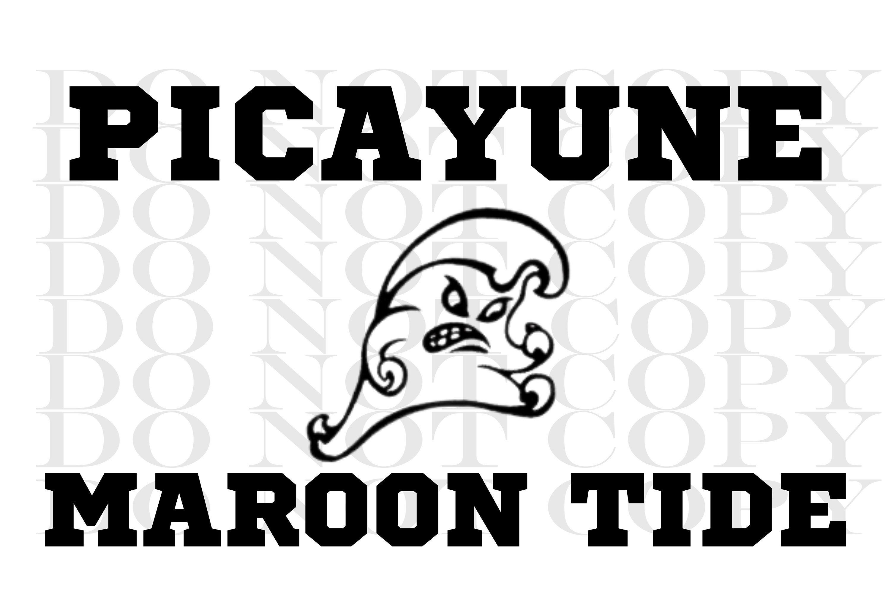 Picayune Maroon Tide Sublimation Download Etsy