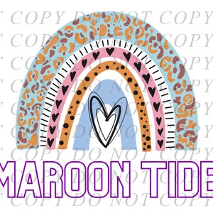 Picayune Maroon Tide Sublimation Download