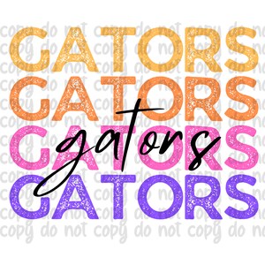West Side Gators Sublimation Download