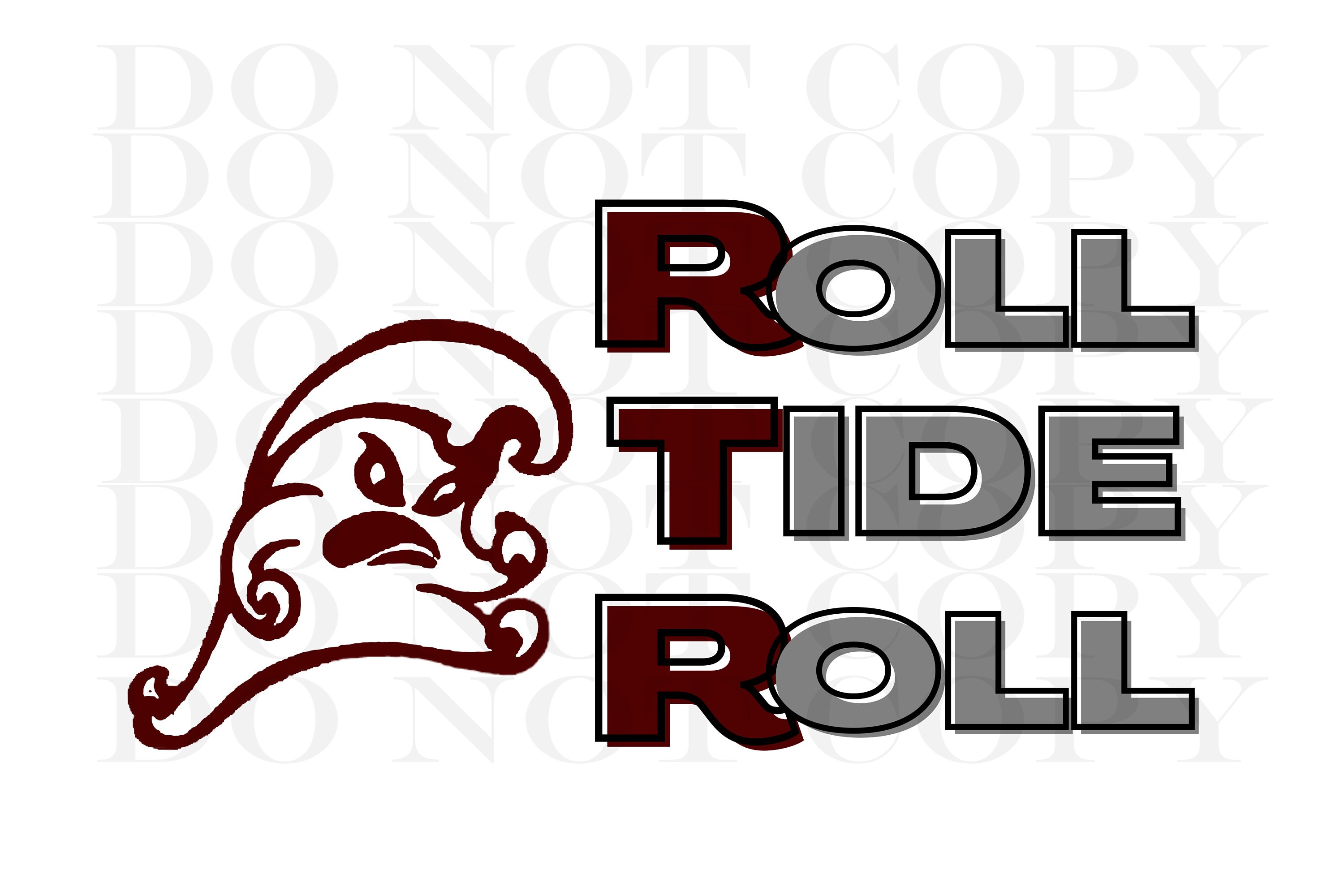 Picayune Maroon Tide Sublimation Download Etsy