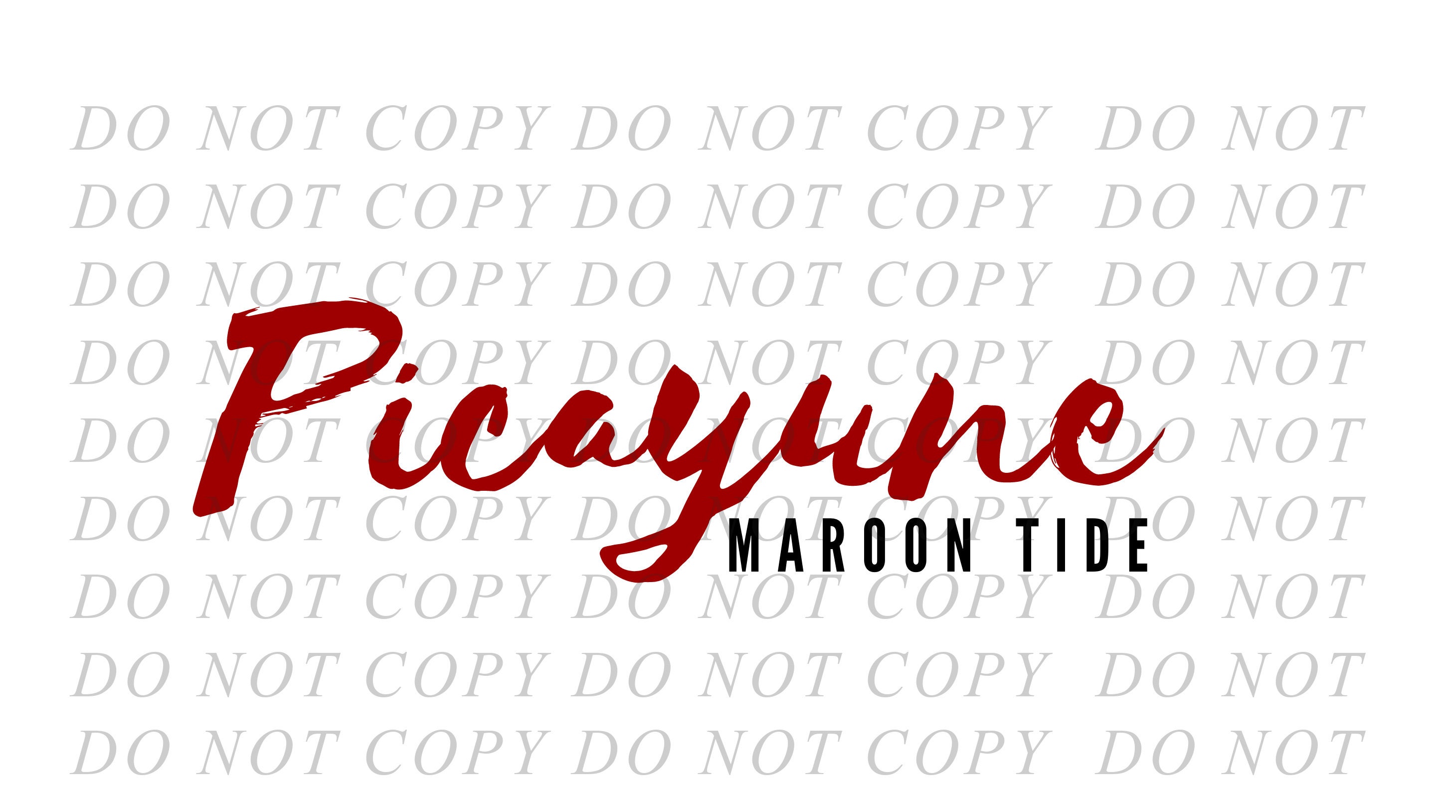 Picayune Maroon Tide Sublimation Download Etsy