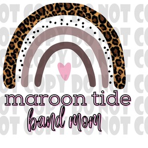 Picayune Maroon Tide Band Mom Sublimation Download