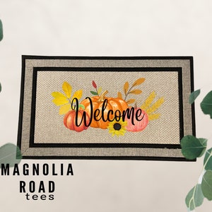 Fall Welcome Sublimation Download Door Mat/ Rug