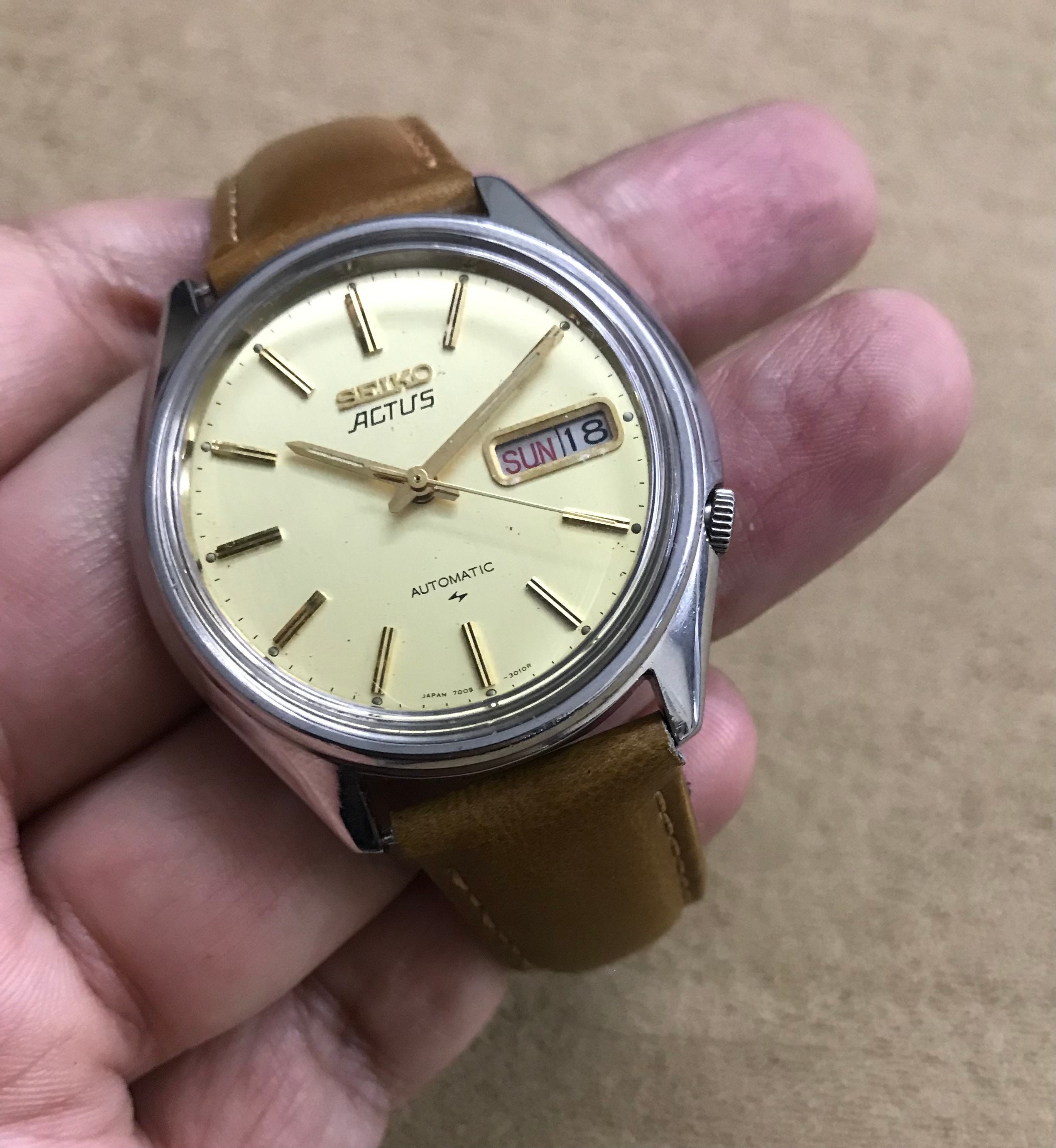 Seiko Actus Automatic Watch Men's Vintage Day Date - Etsy