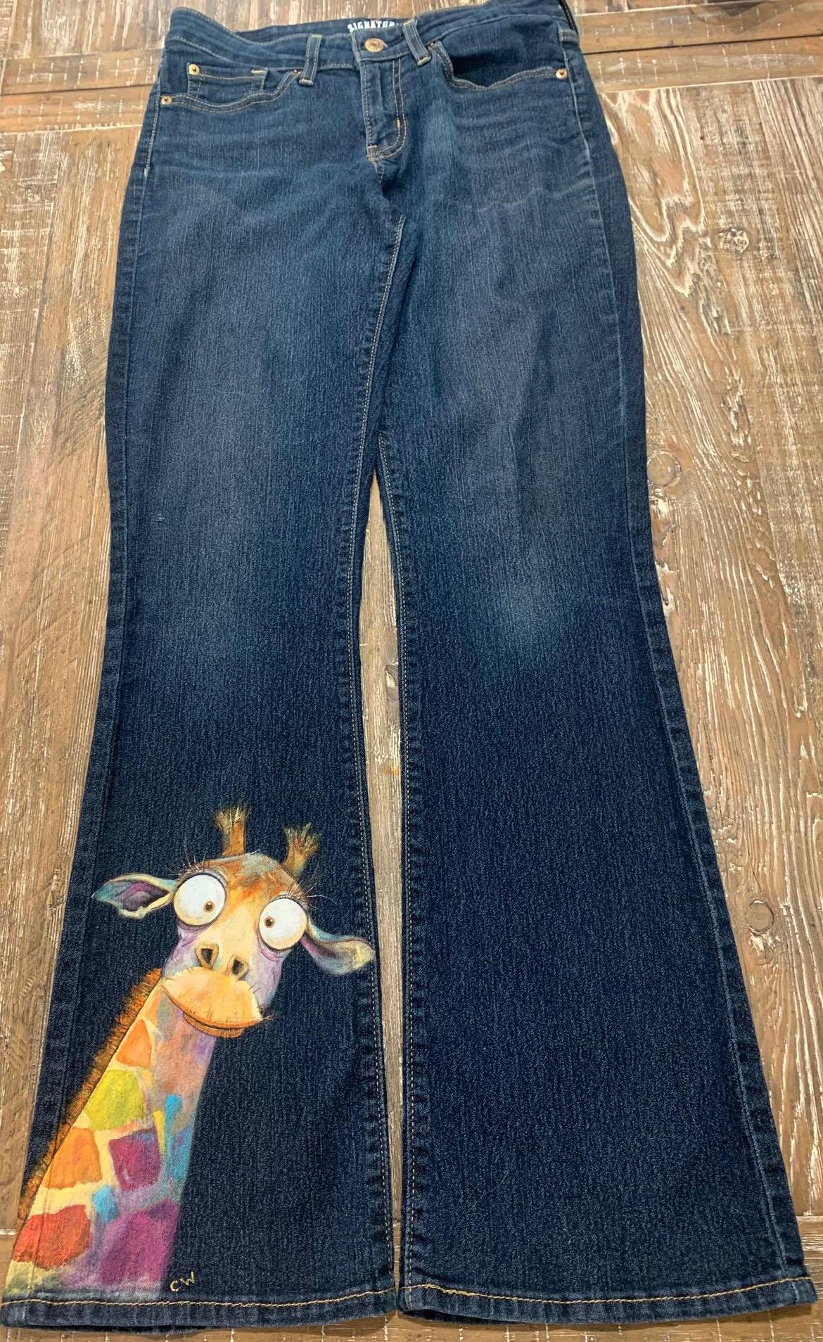 Jeans Belt Giraffe Print