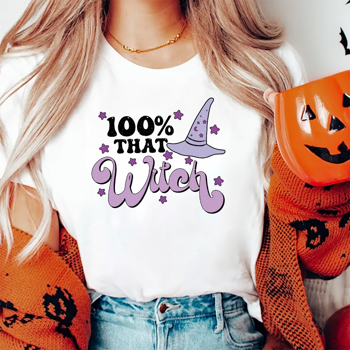 Discover 100 Percent That Witch Stay Spooky Halloween T-Shirt