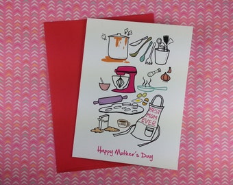 father's day card mother's day card greeting card funny card animal lover handmade Mother's day 1 -kitchen stuffs