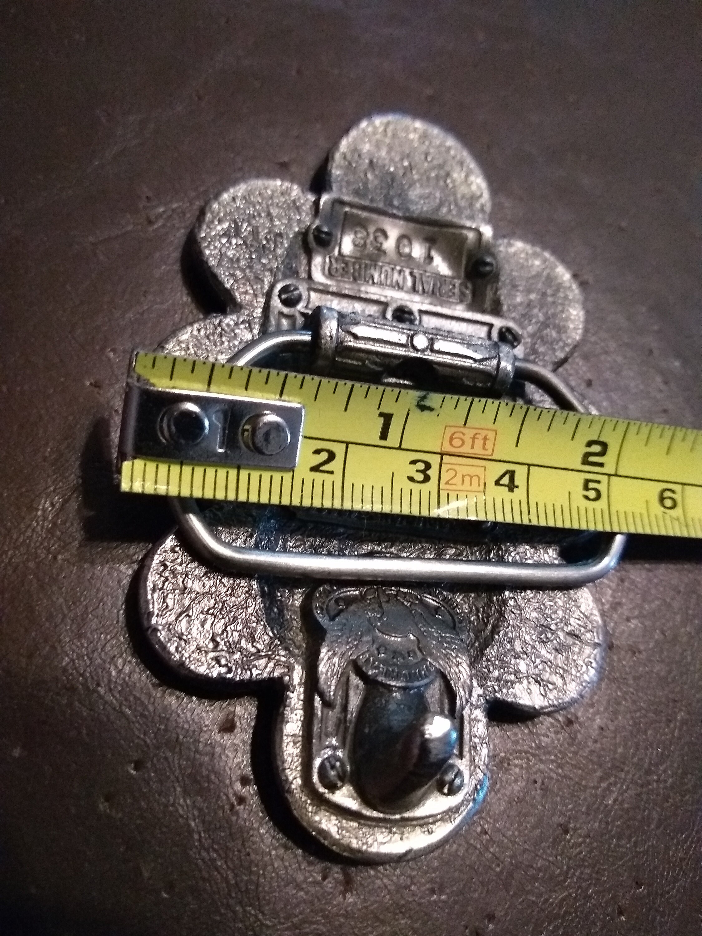 Vintage coin belt buckle numbered belt buckle made in USA Etsy