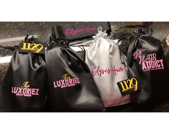 Satin Bags w/logo (8"x10")