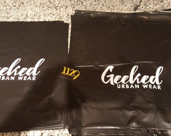 Plastic Merchandise bags w/logo