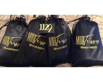 Satin Bags w/logo (8"x10")
